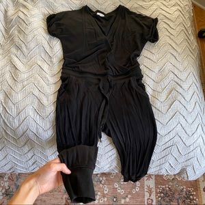Black cotton jumpsuit